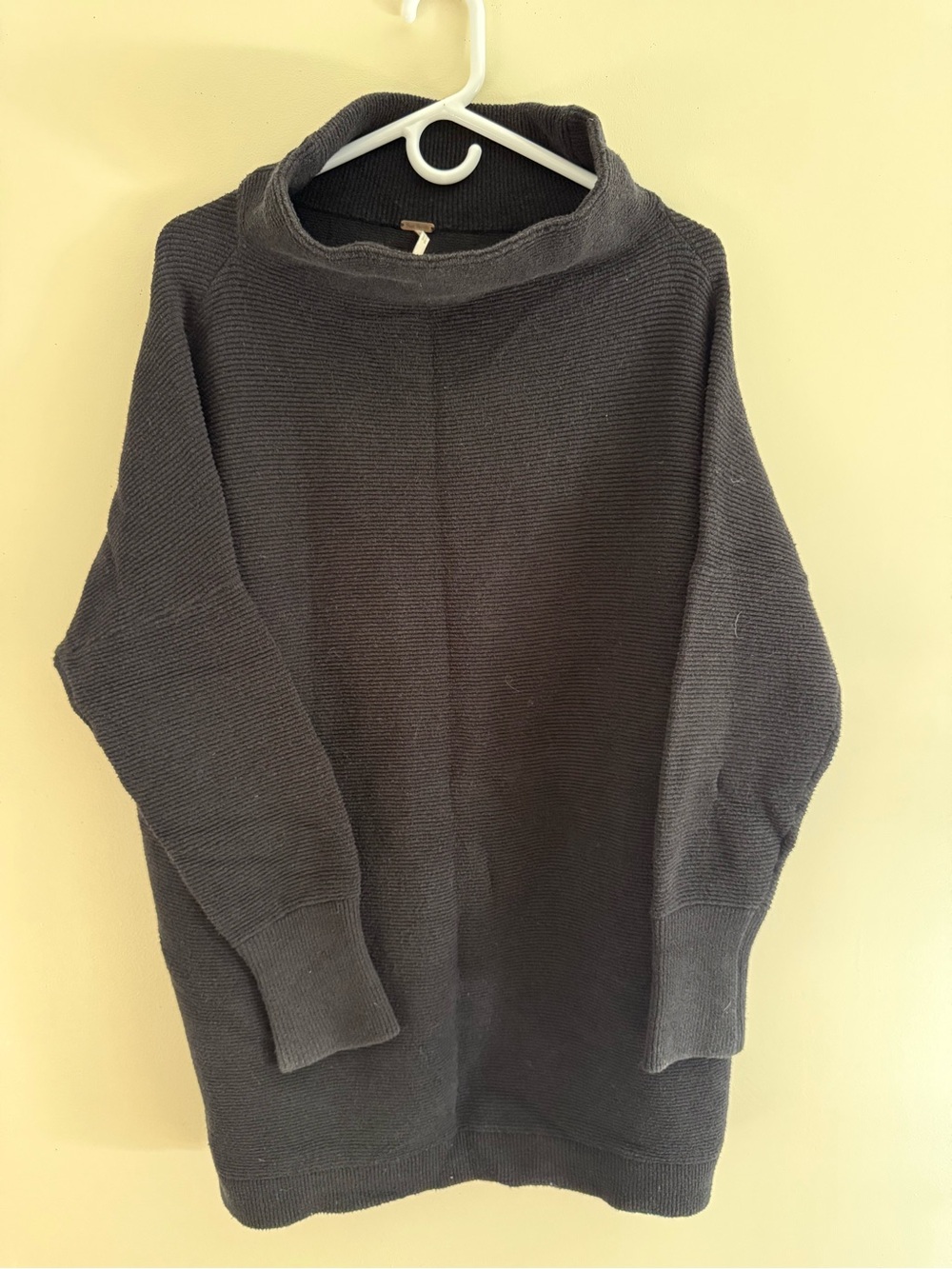Free People Women’s Black Cowl Sweater